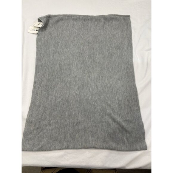 Calvin Klein Women’s Knit Infinity Scarf Light Gray Neck Warmer - Picture 4 of 7